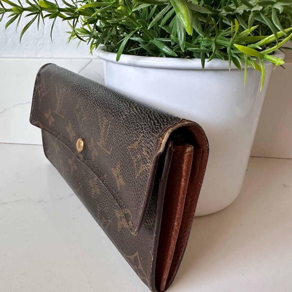 Louis Vuitton Portefeuille Sarah Monogram Long Wallet Brown - Picture 3 of 16